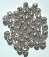 50 8mm Acrylic Metalized Silver Rosebuds